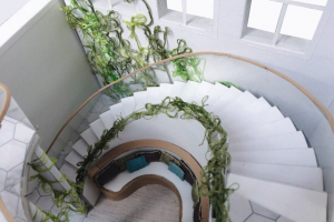 Деталь макета к проекту салона красоты