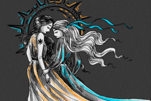 Концепт персонажей "Луна и Солнце"