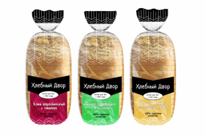 Упаковка-пакет для различных сортов хлеба пекарни Хлебный Двор