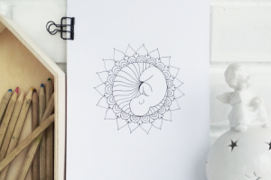 Иллюстрация для антистресс-раскраски