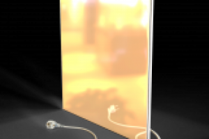 3D модель экопанели Квантум - Беж