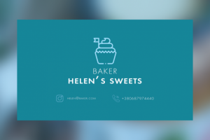 Визитка для пекарни