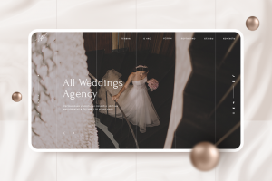 Дизайн сайта свадебного агентства