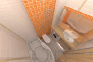 Ванная комната в кв 44 м.кв.