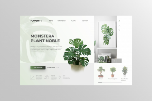 Макет сайта по продаже домашних растений
