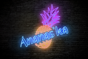 Неоновый логотип