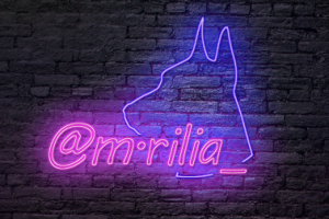 Неоновый логотип