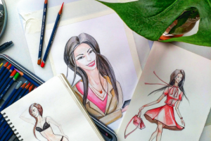 фешен скетчи