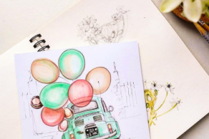 открытка ретро автомобиль