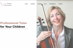 Личный сайт учителя по скрипке