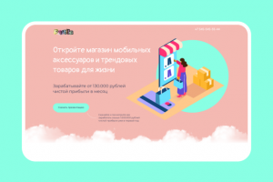 Дизайн магазина мобильных аксессуаров