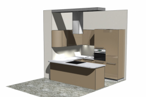 Кухня в ЖК Сияние Сочи