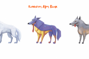 Волк концепт для настольной игры