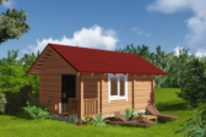 Баня 3х4, экстерьер, ландшафтный дизайн.