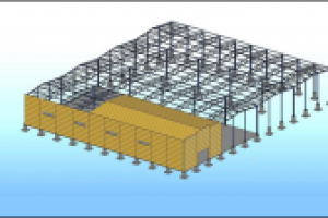 Проект здания по серии молодечно. Пролет здания 18, 24, 30м.