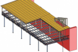 Реконструкция. Веранда с навесом, лестницей и проемами. 300м2. К
