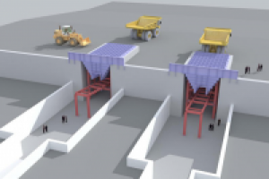 Бункер, 200т, подпорная стенка 1000м3