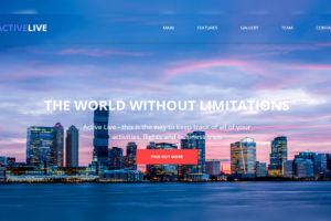 Верстка сайта "Active Live"