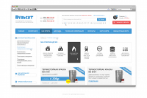 Дизайн для интернет-магазина Pulsat.ru
