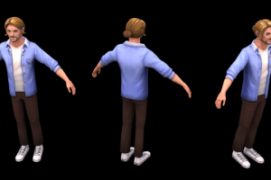 Моделирование персонажа по референсу. Автор неизвестен.