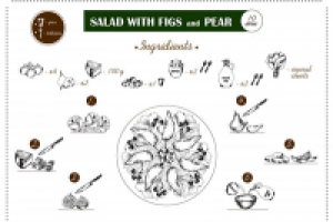 SALAD WITH FIGS and PEAR