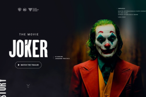 WOW ЭКРАН ДЛЯ САЙТА С ФИЛЬМАМИ '' Joker "