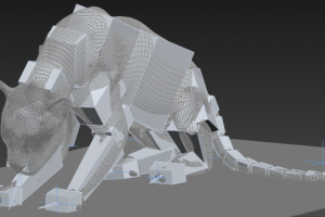 Леопард + иерархия костей (анимация)