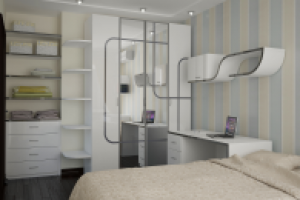 Спальня в светлых тонах