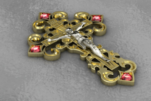 Крест православный с распятием