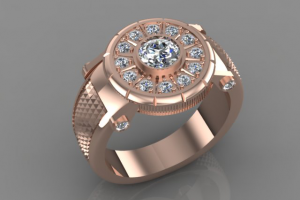 Кольцо-часы