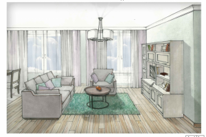 Скетч интерьер