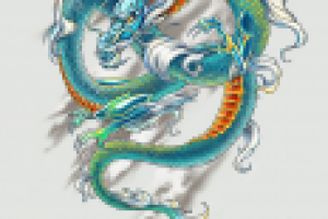 Татуировка "Китайский Лазурный дракон"