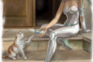 футуристическая девушка