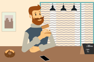 Promotional video for a coffee shop