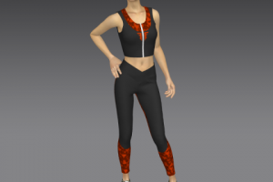 Леггинсы и топ Furytone