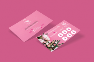 Дизайн купона цветочного магазина "Amore Fiori"