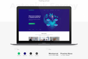 Landing Page школа трейдинга