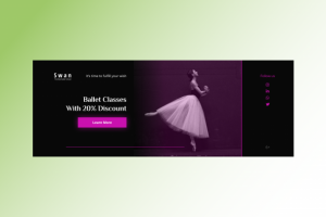Рекламные баннеры для сайта балетной школы