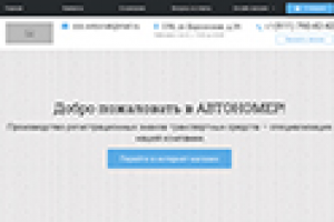 Дизайн главной страницы сайта по продаже автономеров