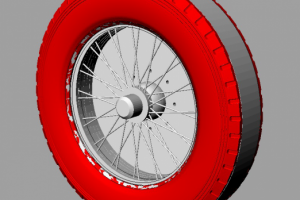 сборка модели колеса Bently. (театральные декорации)