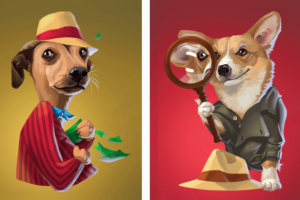 персонажи к настольной игре "Псы правосудия"