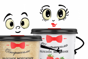 разработка персонажа для торговой марки "Бифиссимо"