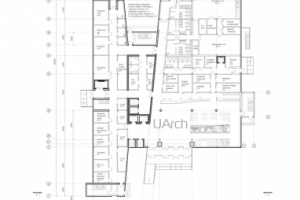 Пример чертежа плана гостиницы