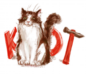 Кот и буквы