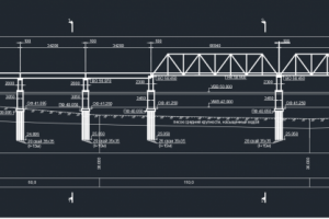 чертеж металлического моста