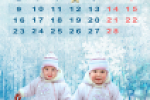 Календарь из домашнего фото