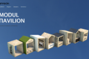 Сайт в стиле минимализм - павильоны для выставок и маркетов