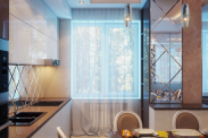 гостиная+кухня