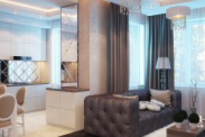 гостиная+кухня