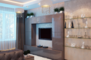 гостиная+кухня